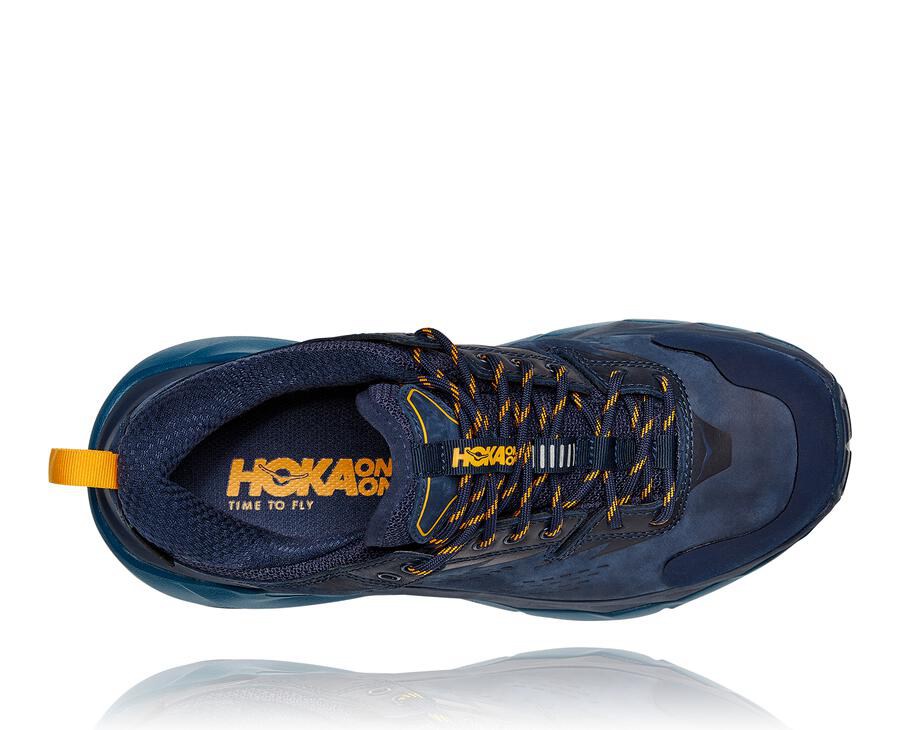 Trail Shoes Womens - Hoka One One Kaha Low GORE-TEX - Navy - LZRCTIY-29